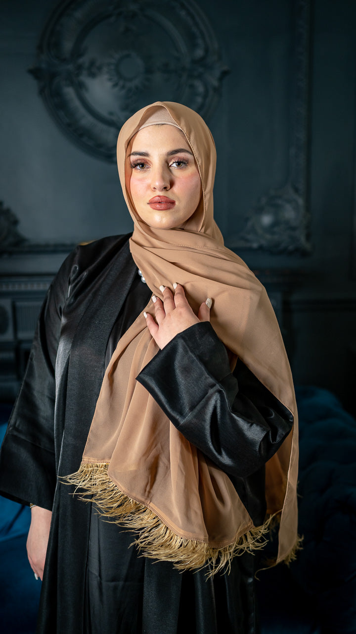 Caramel Feather hijab