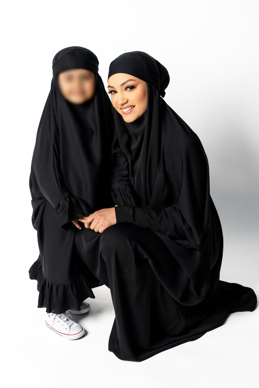 Black Mini Me Jilbab