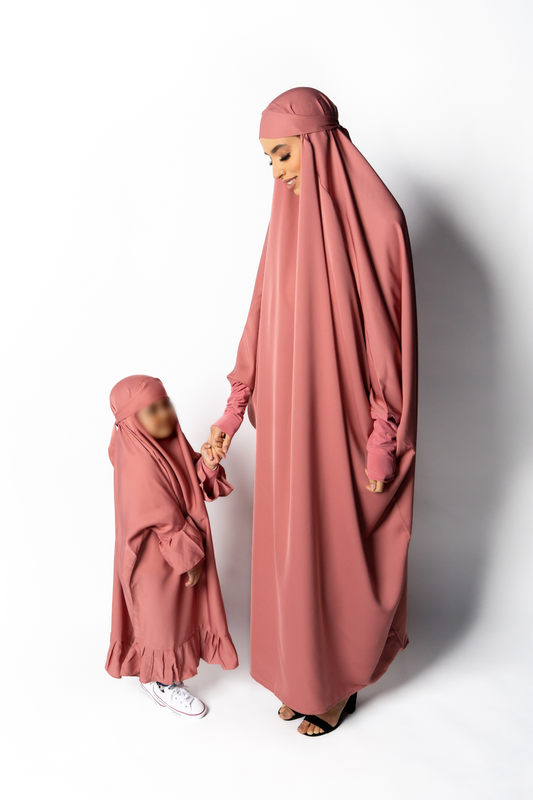 Mini me Jilbab – Rosey Pink